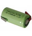 Camelion Ni-mh batterij 1.2v - 1.3ah met soldeerlippen in tegengestelde richting (bulk)