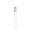 Witte led 5 mm - transparant