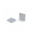 LEDsON Afsluitdop voor led-profiel sl15 fl - zonder kabeldoorvoer - geanodiseerd aluminium - zilver