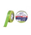HPX PVC insulating tape VDE - yellow/green 19mm x 20m