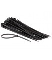 Perel Set met nylon kabelbinders - 7.6 x 400 mm - zwart (100 st.)