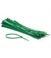 Perel Set met nylon kabelbinders - 4.8 x 300 mm - groen (100 st.)