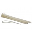 Perel Set met nylon kabelbinders - 8.8 x 500 mm - wit (50 st.)