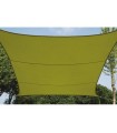 Perel Garden Zonnezeil - vierkant - 3.6 x 3.6 m - kleur: lichtgroen