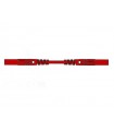 Hirschmann Spuitgegoten meetsnoer met contactbeveiliging 4mm 25cm / rood (mlb/gg-sh 25/1)