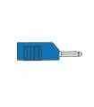 Hirschmann Mating connector 4mm with longitudinal or transverse cable mounting, with screw / blue (bsb 20k)