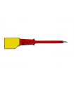 Hirschmann Contact-protected test probe 4mm with slender stainless steel tip / red (prÜf 2s)